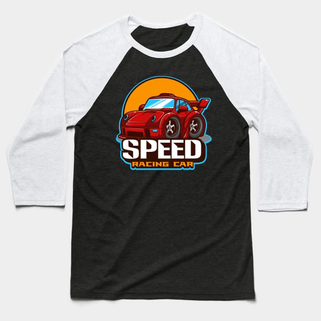 Mini Speed Racing Car Baseball T-Shirt by Harrisaputra
